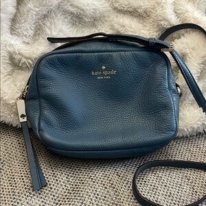 Kate Spade Blue Crossbody Bag with Adjustable Strap